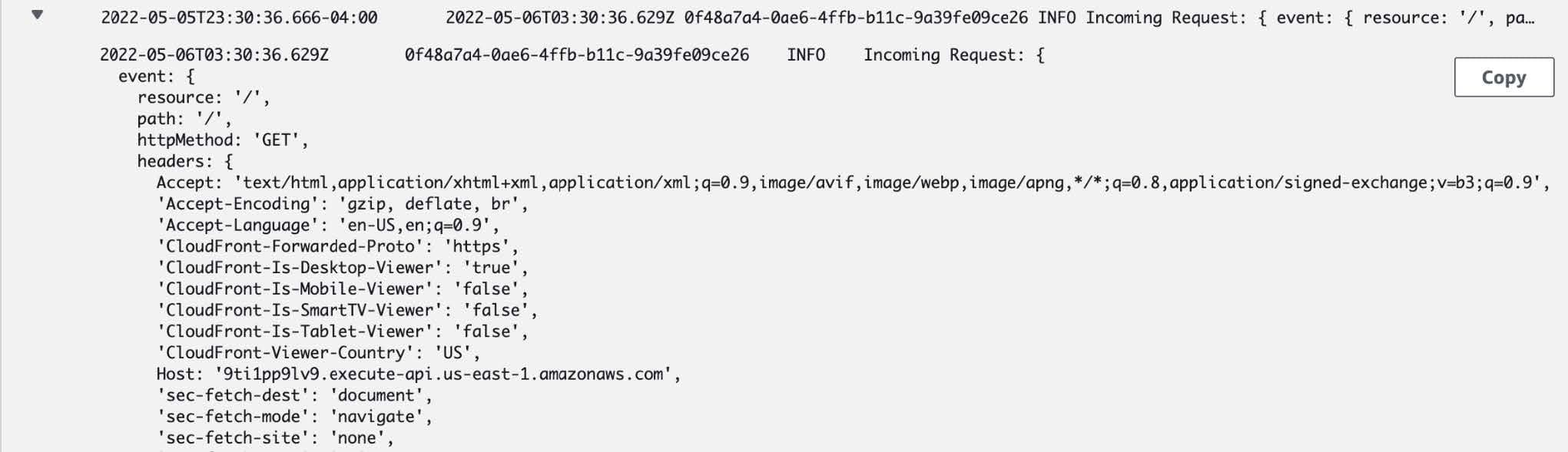 console.log()